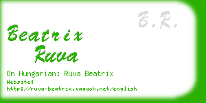 beatrix ruva business card